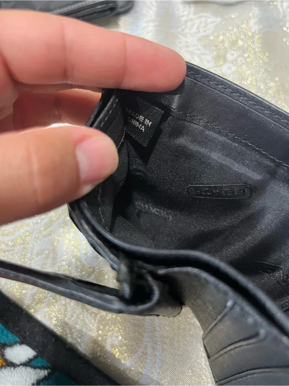 Vintage /Y2K-era Coach Signature Canvas French Wallet.